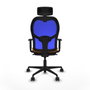 Piqueras y Crespo Chaise de Bureau 1D036N2 Orange avec Appui-tête