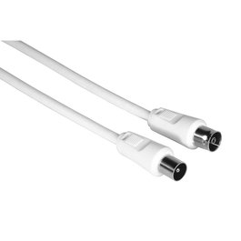 Câble Coaxial Antenne TV Hama 00205029 Blanc 3 m