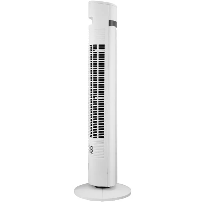 Oceanic Ventilateur sur Colonne Blanc - 45W, Hauteur 101 cm, 3 Modes (Normal/Naturel/Nuit), 3 Vitesses, Oscillation 90°, Minuterie 15h, LED, Poignée de Transport