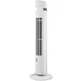 Oceanic Ventilateur sur Colonne Blanc - 45W, Hauteur 101 cm, 3 Modes (Normal/Naturel/Nuit), 3 Vitesses, Oscillation 90°, Minuterie 15h, LED, Poignée de Transport
