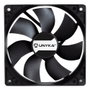 Unykach Ventilateur Boîtier 120 mm Noir - Double Roulement à Billes, PWM, 900-1800 tr/min, Silencieux
