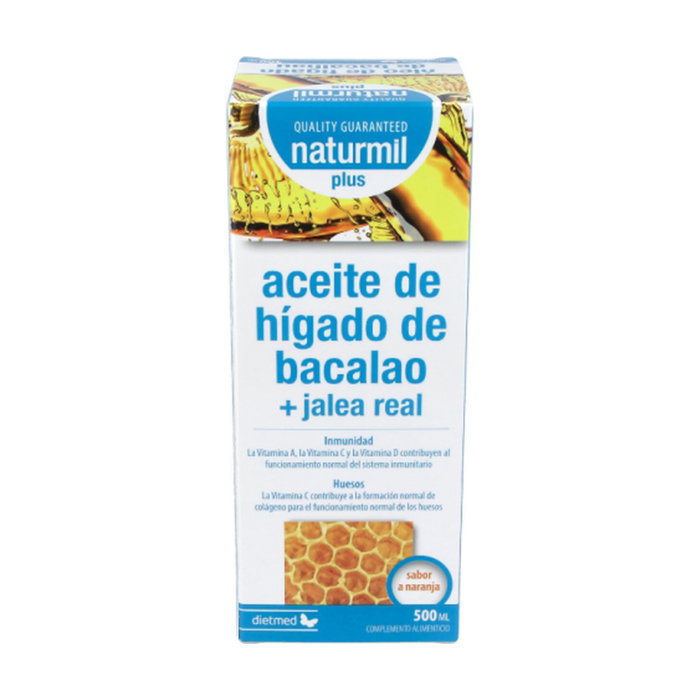 Naturmil Huile de Foie de Morue avec Gelée Royale Plus 500 ml Naturmil Huile de Foie de Morue avec Gelée Royale Plus 500 ml