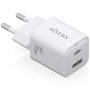 Chargeur mural Aisens ASCH-35W2P024-W Blanc Multicouleur
