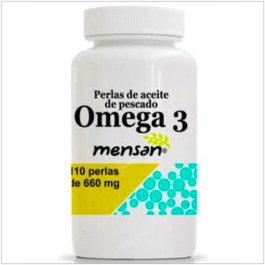 MENSAN Omega 3 660mg 110 perles Huile de poisson EPA DHA Complément alimentaire