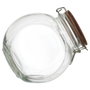 Cook Concept Bocal en verre de 2 litres avec couvercle en acacia