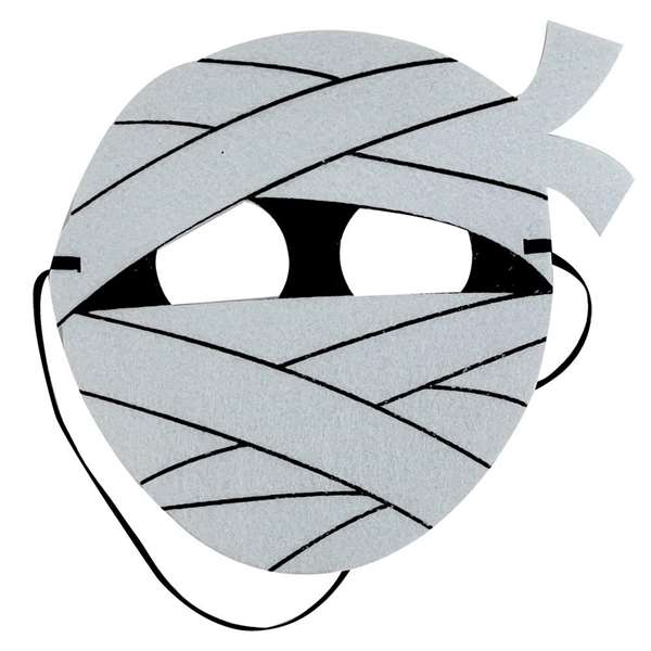 My Other Me Masque Momie en Feutre Blanc My Other Me Masque Momie en Feutre Blanc