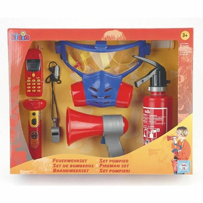 Klein Set de pompier 7 pièces avec masque à gaz