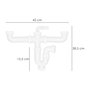 ABRISA Siphon Double avec Double Évacuation 1 1/2'' Ø 40mm