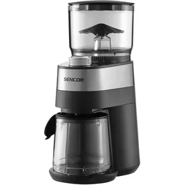 Sencor SCG 5060BK - Moulin à café électrique noir avec meules plates en acier et 30 réglages de mouture