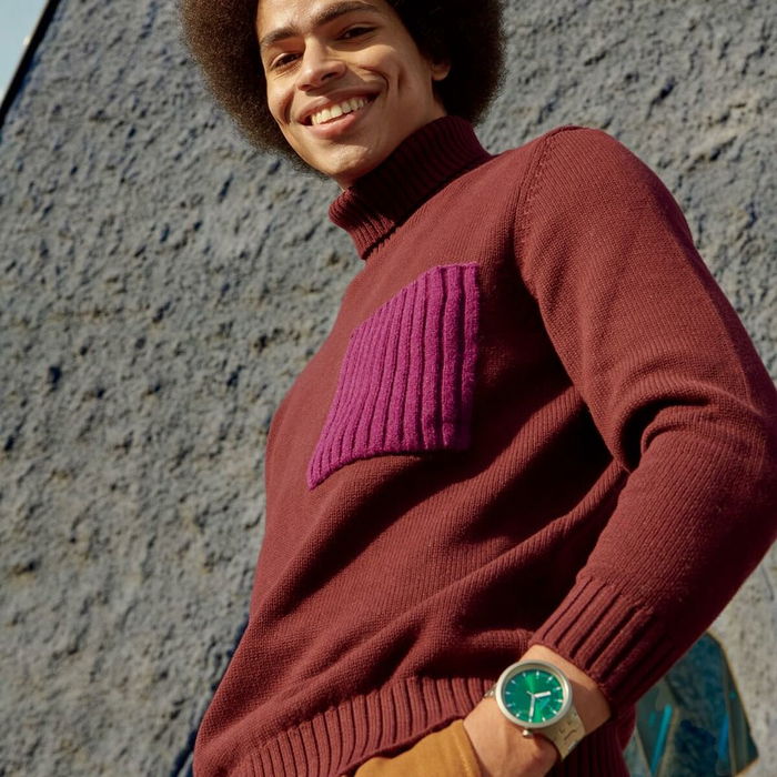 Montre Homme Swatch SB07S101G Vert Argenté (Ø 47 mm)