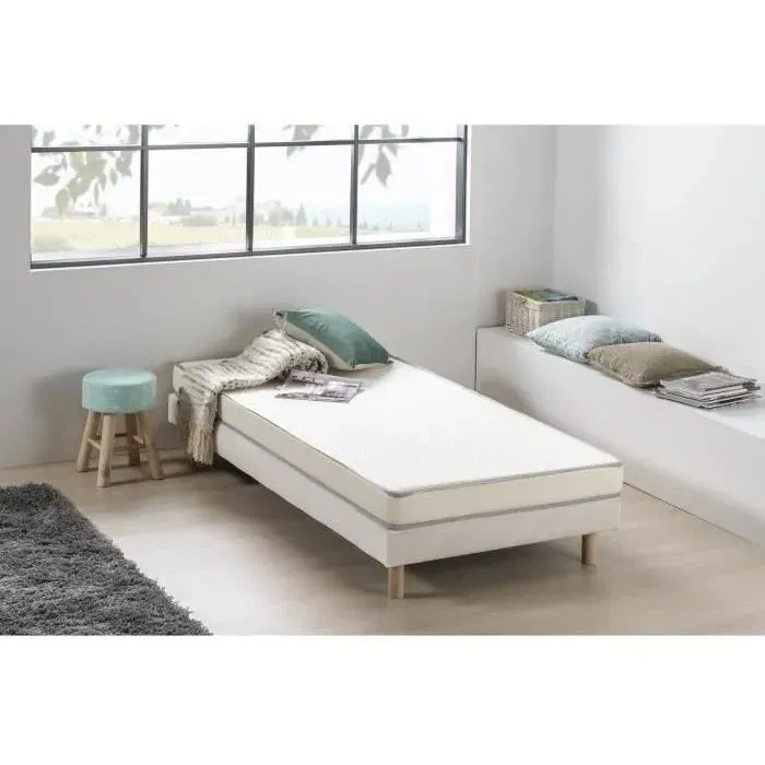 Deko Dream Matelas mousse KIETOA, 90 x 190 cm, Confort ferme, Épaisseur 12 cm, Polyuréthane 30kg/m3 profilé 5 zones Deko Dream Matelas mousse KIETOA, 90 x 190 cm, Confort ferme, Épaisseur 12 cm, Polyuréthane 30kg/m3 profilé 5 zones