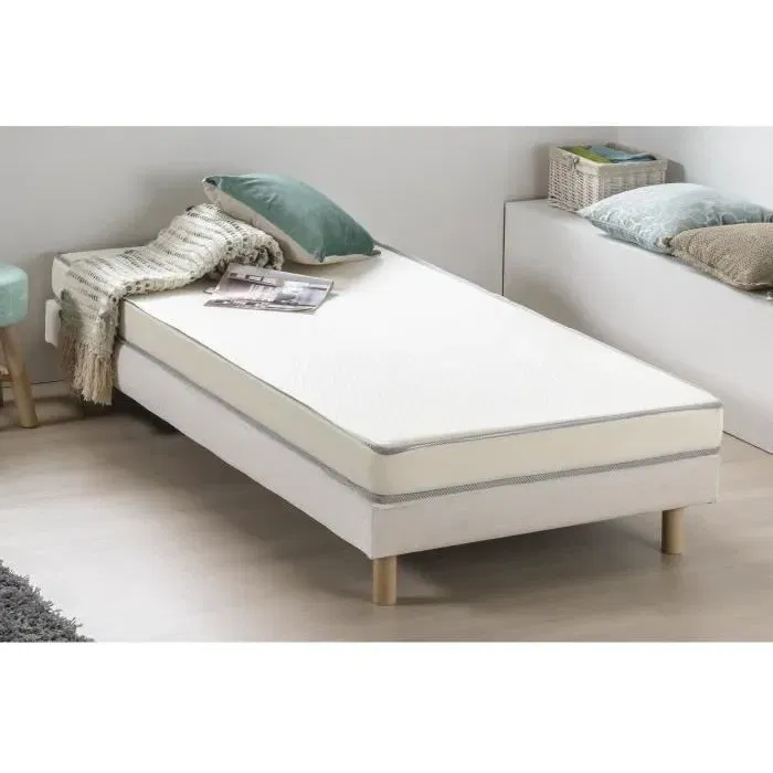 Deko Dream Matelas mousse KIETOA, 90 x 190 cm, Confort ferme, Épaisseur 12 cm, Polyuréthane 30kg/m3 profilé 5 zones Deko Dream Matelas mousse KIETOA, 90 x 190 cm, Confort ferme, Épaisseur 12 cm, Polyuréthane 30kg/m3 profilé 5 zones