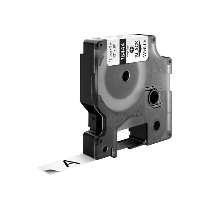 Dymo Ruban d'impression industriel 18444 Noir Blanc S0718600 pour étiquettes durables