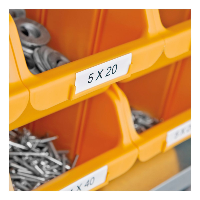 Dymo Rhino 18444 Ruban Vinyle Industriel Noir sur Blanc L