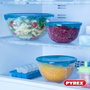 Pyrex Ensemble de Boîtes à Lunch Transparent Turquoise 5 Pièces
