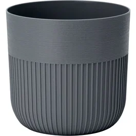 Garden ID Pot de fleurs rond Luca Grande - Ø 30 cm - 17 Litres - Hauteur 30 cm - Anthracite