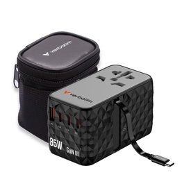 Verbatim Charge ''n'' Travel Diamond 85W avec câble rétractable CNT-02