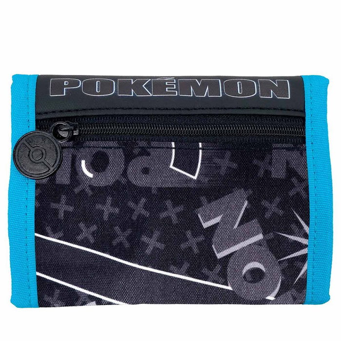 CYP BRANDS Portefeuille Pokémon Geo avec fermeture velcro, plusieurs compartiments pour cartes, billets et monnaie, poignée Pokéball