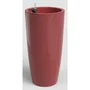 Artevasi Pot Santorini Rouge Foncé – Intérieur/Extérieur – Plastique Résistant UV – Ø33 x H65 cm – 43 L