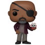 FUNKO POP Marvel The Marvels Nick Fury - Figurine en vinyle de 9 cm dans sa boîte cadeau
