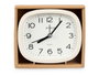 Giftdecor Horloge Rectangulaire Assortie 12x10x4 cm - Blanc/Gris/Noir - Pile AA (Set de 12)