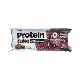 PWD NUTRITION Protein Cake Dark Cookies 400Gr - Gâteau protéiné au chocolat, 12 tranches, 20% protéines