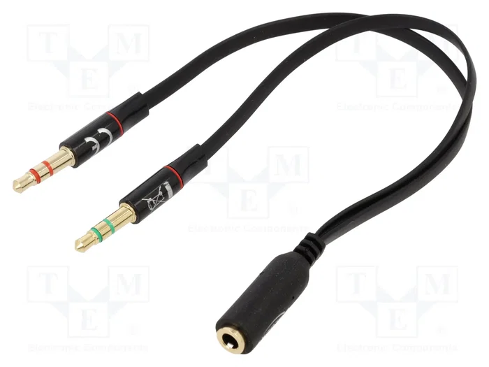 DELOCK Câble audio Jack 3,5mm 3-pin x2 et Jack 3,5mm 4-pin socle, 0,2m DELOCK Câble audio Jack 3,5mm 3-pin x2 et Jack 3,5mm 4-pin socle, 0,2m