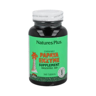 Natures Plus Papaya Enzyme 360 comprimés à mâcher