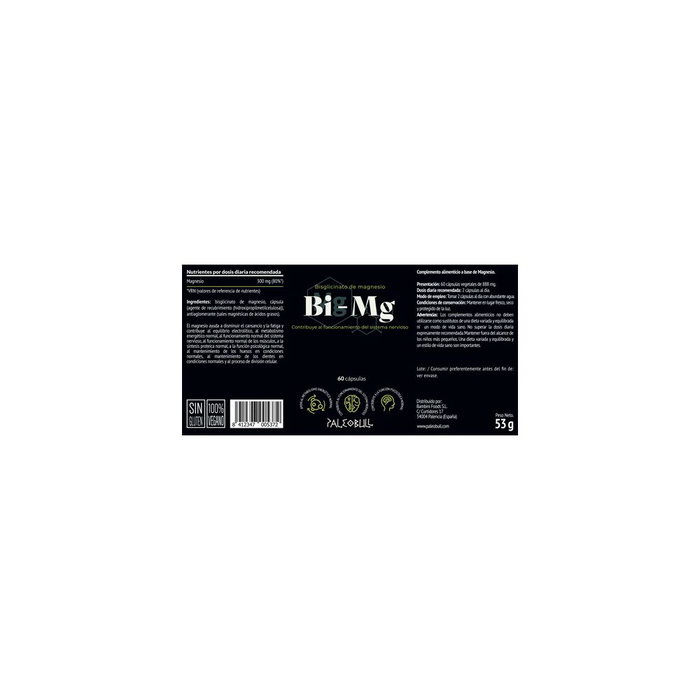 Paleobull Bisglycinate de Magnésium 60 gélules Paleobull Bisglycinate de Magnésium 60 gélules