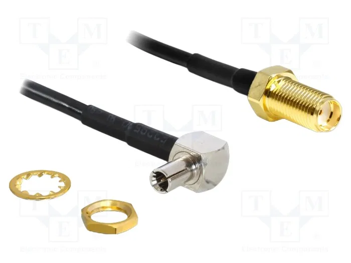 DELOCK Câble coaxial RG174 SMA femelle vers TS-9 mâle 170mm DELOCK Câble coaxial RG174 SMA femelle vers TS-9 mâle 170mm