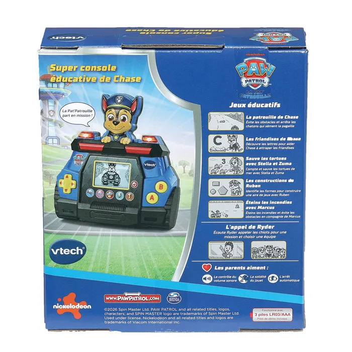 VTech Super Console Éducative de Chase Pat'Patrouille