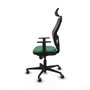 Piqueras y Crespo Chaise de Bureau avec Appui-tête Jorquera 1D036G2 Vert émeraude