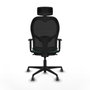 Piqueras y Crespo Chaise de Bureau avec Appui-tête Jorquera 1D036G2 Vert émeraude