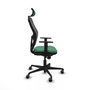 Piqueras y Crespo Chaise de Bureau avec Appui-tête Jorquera 1D036G2 Vert émeraude