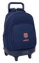 Safta Mochila grande à roulettes compacte extractible FC Barcelona 2e équipement 33 x 45 x 22 cm