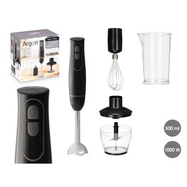ARGON Set batidora accesorios 1000W Gris-Negro
