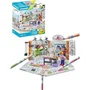 Playmobil - Salon de toilettage Color avec Crayola, coffret de jeu de création avec crayons pour personnages, 61 pièces, pour enfants dès 5 ans