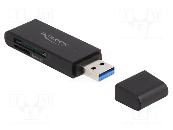 DELOCK Lecteur de cartes mémoire USB A - microSD, MMC, SD DELOCK Lecteur de cartes mémoire USB A - microSD, MMC, SD
