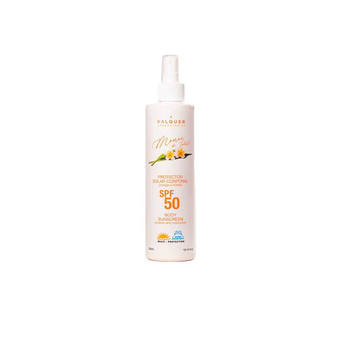 Valquer - Protector Solar Corporal - Crème Solaire SPF50 Très Haute Protection 300 ml - Résistant à l'Eau - Protection UVA/UVB - Format Spray Valquer - Protector Solar Corporal - Crème Solaire SPF50 Très Haute Protection 300 ml - Résistant à l'Eau - Protection UVA/UVB - Format Spray
