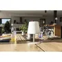 Lumisky Lampe de table LED sans fil Standy Mini Cream - Acier crème - Blanc chaud/froid - 8h autonomie - Intensité variable - Étanche
