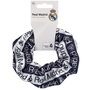 Real Madrid Coletero Élastique pour Cheveux - Accessoire Officiel en Polyester avec Écusson et Nom du Club - Blanc et Noir