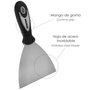 WOLFPACK LINEA PROFESIONAL Spatule en acier inoxydable 50 mm, manche en caoutchouc