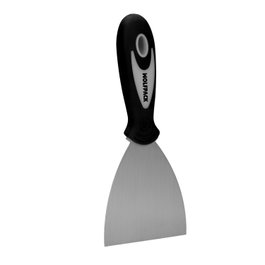 WOLFPACK LINEA PROFESIONAL Spatule en acier inoxydable 50 mm, manche en caoutchouc