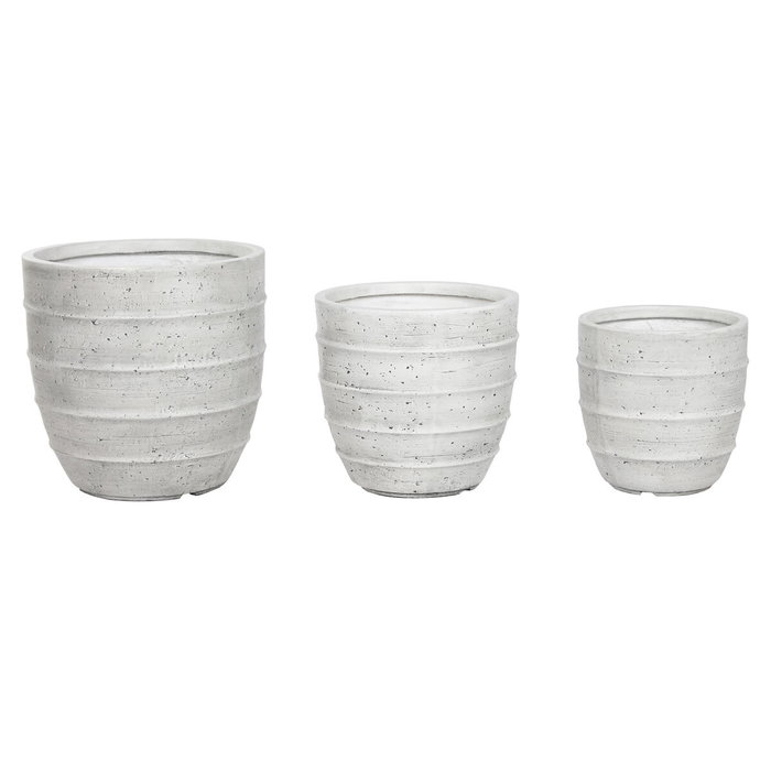 Home ESPRIT Cache-pot Gris Magnésium Moderne (3 Pièces) Home ESPRIT Cache-pot Gris Magnésium Moderne (3 Pièces)