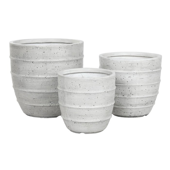 Home ESPRIT Cache-pot Gris Magnésium Moderne (3 Pièces) Home ESPRIT Cache-pot Gris Magnésium Moderne (3 Pièces)