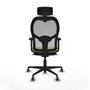 Piqueras y Crespo 2D036G2 Chaise de Bureau avec Appui-tête Pistache