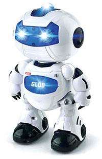 Ninco Robot Glob Radio-Commandé avec Lumières, Sons et Mouvements, Parle en Anglais 24 x 17 cm