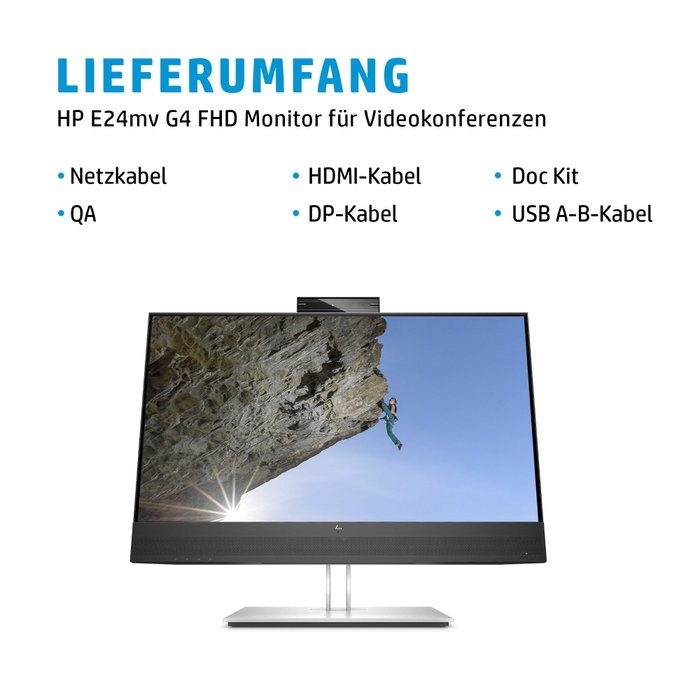 HP E24mv G4 23,8 pouces Full HD IPS Noir