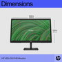 HP Écran V22v G5 54.5 cm (21.45") Full HD 75 Hz avec AMD FreeSync™ et gestion des câbles - Écran pour productivité