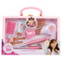 JAKKS PACIFIC Nécessaire de Coiffure Mallette Princesses Disney Jouet Enfant +3 Ans avec Sèche-Cheveux Sonore, Fer à Lisser, Brosse et Accessoires